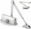 Heavy Duty Automatic Door Closer, Self Closing Hydraulic Door Closer, Soft Close No Slam, Anti Rust Aluminum, Easy DIY Install, Fits 88-143lb Doors 23-43in, for Home & Commercial Use