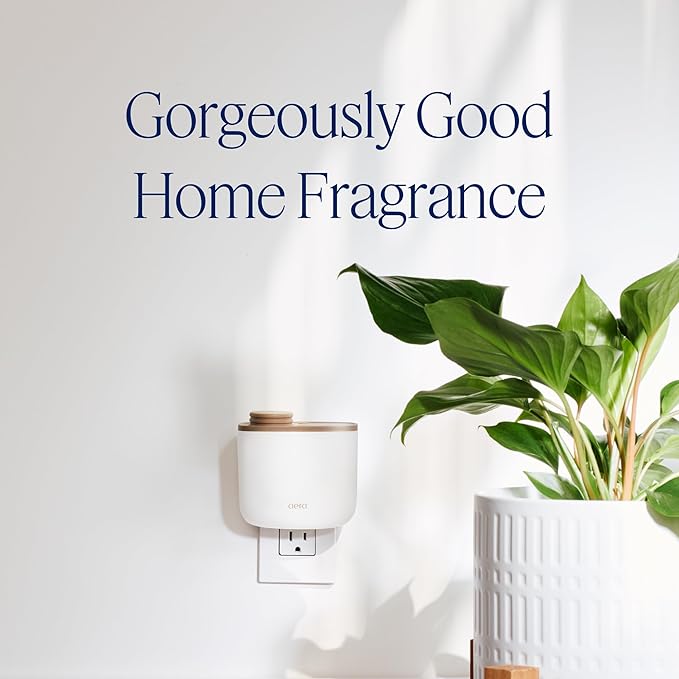 AERA Mini Waterless Plug-in Essential Oil Diffuser for Rooms 100–400 Sq Ft + White Tea Scent – Smart Scent Machine with App & Alexa Control, Luxury Home Fragrance Starter Kit (Includes 1 Capsule)