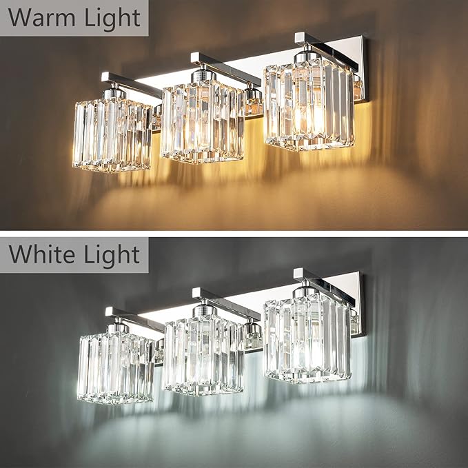 BubbleGlassBallWallSconcesBathroomLightFixturedFinish,3-LightRibbedGlobesLamps,WallMountedVanityLightFixtureforBedsideStairwayHallwayPorch