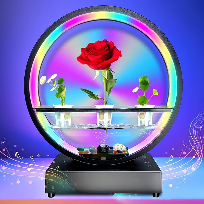 Mothers Day Decorations Lights with Bluetooth Speaker RGB Color Changing Table Ambient Plant Growth Lights Gifts for Mom Mother Women Home Christmas Valentines Mother's Day Decor (Plant Not Included)