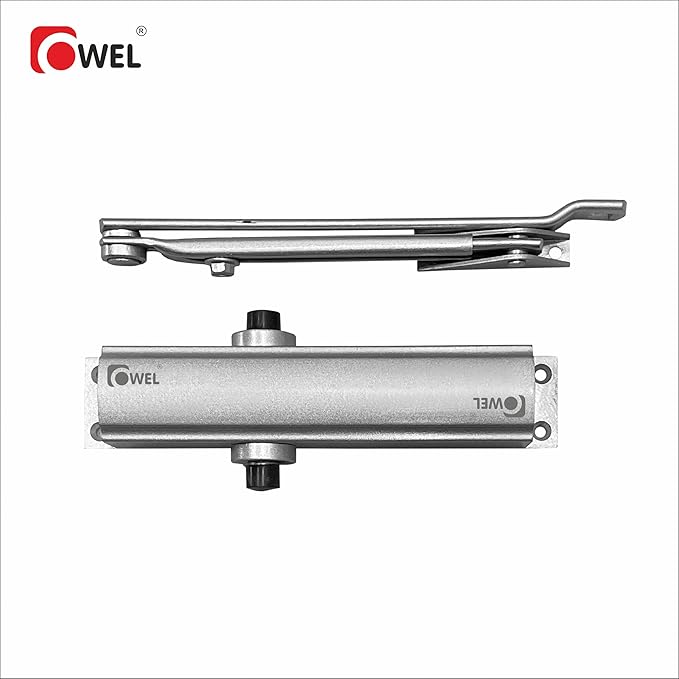 OWEL - Automatic Adjustable Door Closer for Residential/Commercial use, Heavy Duty with Slim Look and Easy Installation (Standard VE100)