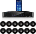 WS66i Whole Home Audio System with Ceiling Speakers x 12 pcs – 6 Zone Multi-Room Amplifier | AirPlay, Spotify Connect, DLNA | App Controlled Home Speaker System (6.5" Speakers + WS66i AMP)