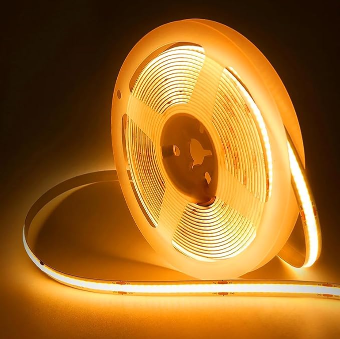 5V USB COB Led Strip Light White/Red/Green/Pink/Ice Blue/Yellow 300 Leds Flexible Ribbon DC Night Lamp TV Backlights Home Decor for Under Cabinet Kitchen Living Room Shelving (Natural White, 2M)