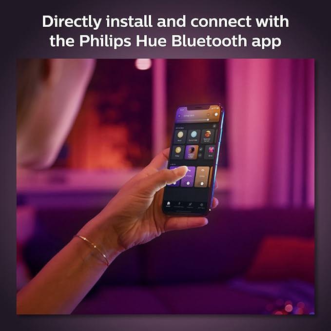 Philips Hue Smart Retrofit Recessed Lighting 4 inch - White and Color Ambiance Color-Changing Light - 850 Lumen - Control with Hue App - Works with Alexa, Google Assistant and Apple Homekit - 1 Pack
