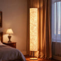 58" Soft Light Floor Lamp 3 Color Lighting Remote Control LED lamp with Tyvek Fabric Shade Column Paper Floor lamp,Brightness Adjustable for Living Room Bedroom Game Room