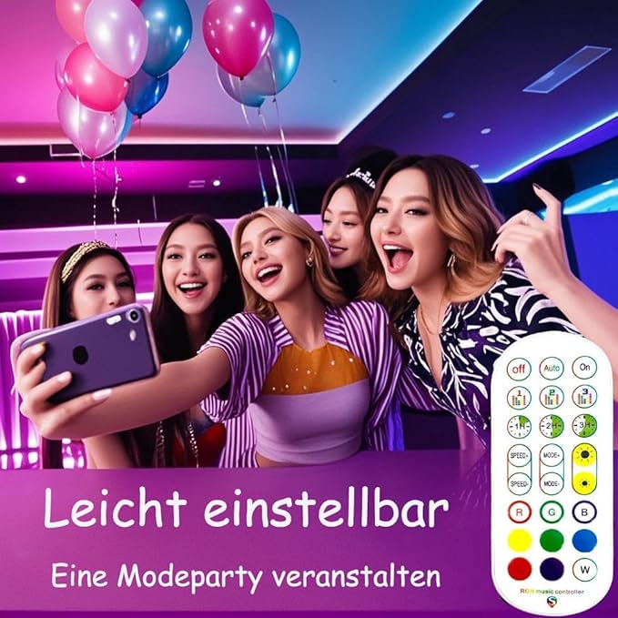 LED Lights for Bedroom with USB Powered, 32.8ft Bluetooth LED Light Strips,Smart App and Remote Control, IP65 Waterproof,RGBW Music Sync Rope Lights for Living Room, Bedroom, Party, Kitchen,TV