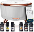 Essential Oil Diffuser for Home with 6 Essential Oils Set,500ml Diffuser with R/C 7 Colors Light & 3 Mist Mode Automatic Shut-Off,Aromatherapy Diffusers for Home,Office,Yoga,Spa,Gift