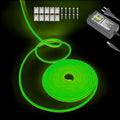 Green Neon LED Strip Light, 16.4ft/5M Flexible Rope Light - 12V DC, 600 LEDs, Waterproof for Indoor & Outdoor Home Decor (Include Power Adapter)