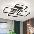 23.6inch Modern LED Ceiling Light 50W Dimmable Ceiling Lamp with Remote Control Square LED Flush Mount Ceiling Light Dining Room, Living Room, Kitchen, Bedroom, Office