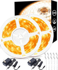 2 Set 20 FT Warm White Led Strip Lights for Bedroom Dimmable 40 FT 360 LEDs Rope Light Flexible Super Bright White Tape Lights for Ceiling Room Home Decor Luces LEDs