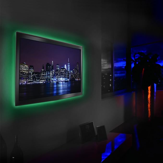 Monster LED Strip Short Wi-Fi Multi-Color LED Light Strip 6.5Ft, Smart App, Customizable Settings, Any Space, Voice-Control, Alexa, Google Assistant, Easy Installation