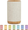 Essential Oil Diffuser with Fabric Cover, Small Portable Aroma Diffuser for Home 120ml, Ultrasonic Aromatherapy Oil Diffuser with 7 Colors LED, Auto Shut-Off Function, Mini Humidifier for Bedroom
