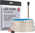 BTF-LIGHTING WS2812B IC RGB 5mm Ultra Narrow LED Strip 2020SMD DC5V Individually Addressable 16.4FT 160Pixels/m 800LED Dream Color Tape Light for Home DIY Decoration IP30 (No Adapter or Controller)