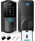 WiFi Smart Lock for Front Door – Firstriver Keyless Entry Electronic Deadbolt with Biometric Fingerprint & Digital Keypad Built-in Wi-Fi App Control Auto Lock Compatible with Alexa & Google Assistant