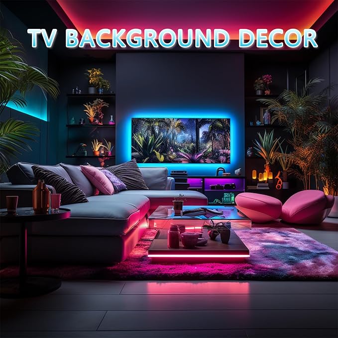 LED Strip Lights RGB COB 6.56 FT 1152 LEDs 5V USB Color Changing Short Strip Light,Multi Color TV Backlight with Remote/Button Control/Smart app for DIY Home Decor (6.56FT/2M)