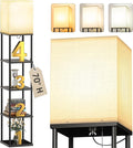 addlon 5-Tier Floor Lamp with Shelves, Standing Bookshelf Lamp with 3 Color Temperature, Corner Display Floor Lamps for Living Room, Bedroom and Office (70'' H, Black)