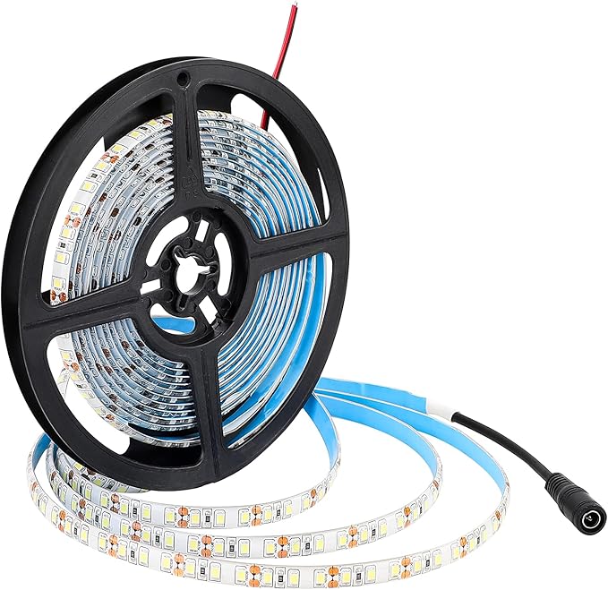 SUPERNIGHT 600 LEDs Blue Strip Light, 16.4FT Waterproof Flexible Rope Lights, 12V Blue Tape Lights for Bedroom, Mirror, Kitchen, Boat, Party, Holiday Decoration