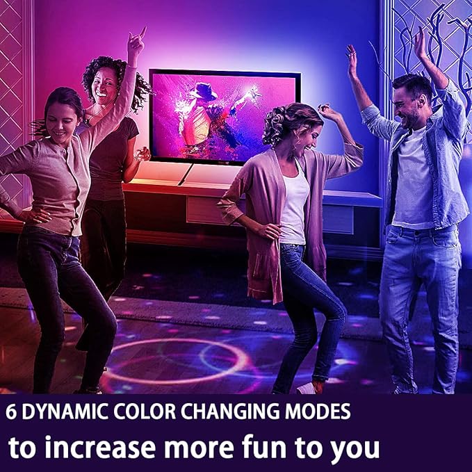 MY BEAUTY LIGHT LED Lights - 8.3ft Waterproof TV LED Backlight for 42-50in TV, 65536 DIY Colors Options RGBW LED Strip Lights, Smart Led Ambient Lighting for Bedroom & Gaming Room Decor