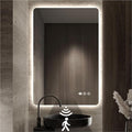 30 x 36 LED Bathroom Mirror, Frameless Rounded Corner Rectangle Backlit Mirror Bathroom, Anti-Fog, 3-Color Stepless Dimmable Lighted Mirror, Motion Sensor Lights, Memory Function