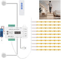 Smart Motion Sensor Stair Light for Indoor, No Wiring Required 40 inches Long COB LED Stair Lights Indoor with Remote Controller (Cool White 6000K, 20 Stairs)