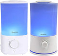 BlueHills Premium Set of Two Large 2000 ML and 2300 ML XL Essential Oil Diffusers Humidifiers Combo for Large Room Home with Décor LED Lights Great Gift – Value Pack of White.