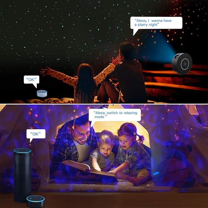 Galaxy Projector for Bedroom,Star Projector Galaxy Light,Northern Lights Projector,Ceiling Starlight Projector,Nebula Lamp,Support Smart APP Control,Aurora Night LED Light Projector for Kids Room