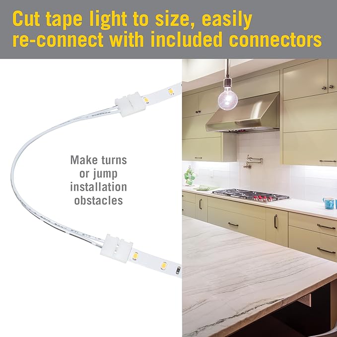 Armacost Lighting Home AC Dimmable Soft White LED Tape Light Kit (5M) 424502 2700k Warm White 16.4 ft