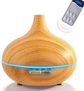 Rechargeable Diffuser for Essential Oils Large Room, 450ml Battery Operated Essential Oil Diffuser with Remote Control, Aromatherapy Oil Diffuser with Timer, 7 Colors Light humidifiers for Home&Office