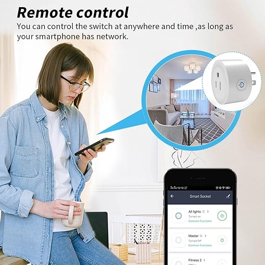 WiFi Smart Plug | Compatible with Alexa & Google Home | WiFi Outlet for Remote Control & Timer and Schedule Function | No Hub Required | Safety Certified (4Pack)