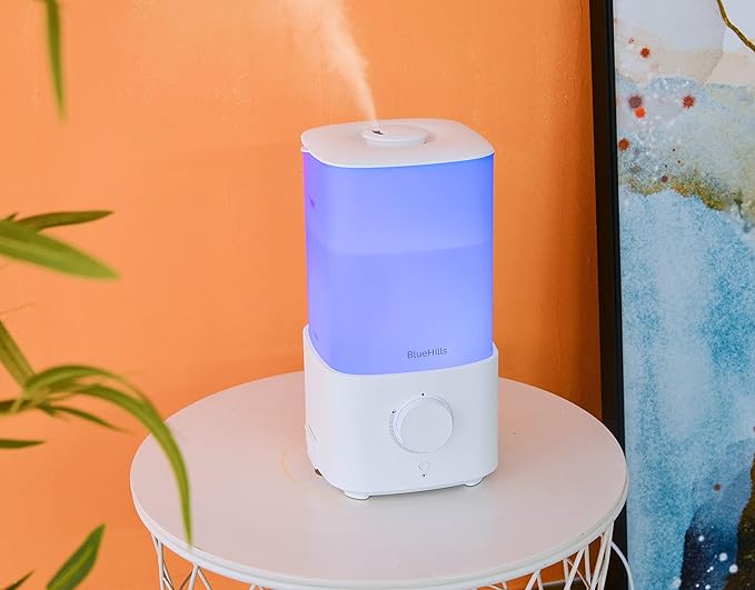 BlueHills Premium Set of Two Large 2000 ML and 2300 ML XL Essential Oil Diffusers Humidifiers Combo for Large Room Home with Décor LED Lights Great Gift – Value Pack of White.