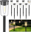 8 Pack Solar Pathway Lights, Solar Lights Outdoor Waterproof Garden Stake for Outside Yard Landscape Path Walkway Driveway Lawn Decor