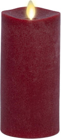 Luminara - Flameless LED Battery Operated Flickering Pillar Candles - Red - Pack of 1-3x6.5 - Realistic Moving Flame Real Wax Indoor/Outdoor Decor