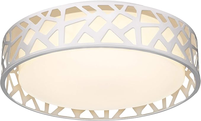 Flush Mount Ceiling Light Fixture,24W 1600 Lumens LED Ceiling Lights, Dimmable 3000K Warm White Light Fixtures Ceiling Mount for Bedroom, Kitchen, Hallway, Stairways
