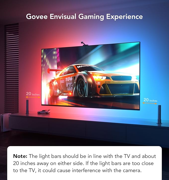 Govee Smart Wi-Fi RGBIC LED Strip Lights & Light Bars, DreamView T1 Pro for 55-65in TVs - Works with Alexa & Google Home