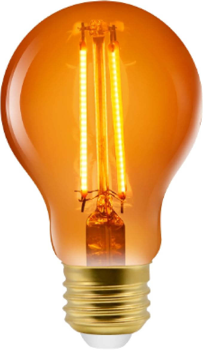 Sylvania WiFi LED Smart A19 Amber Finish Light Bulb, 4.5W Efficient, for Alexa/Google Assistant, 2000K, No Hub Required - 1 Pack (75800)