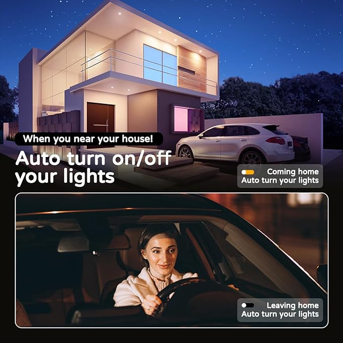 Smart LED Ceiling Light 12" Flush Mount with Remote - RGB Color Changing + Adjustable White 2700K-6500K - Alexa Google Home Compatible - Music Sync - IP44 Waterproof for Bedroom Bathroom - 30W 2200LM