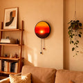 Sunset Lamp Wall Light, Sun-Tracking Ambient Lighting with Manual Sunset Mode | Modern Warm Mood Lighting for Funky Home & Office Decor