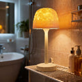 Waterproof Shower Lamp Cordless, Rechargeable Shower Light with 16 Color Ocean Wave Lights Projector, Rechargeable Bathroom Lamp with Touch & Remote Control,Spa-Like Mood Light for Bathtub/Shower