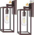 Dusk to Dawn Outdoor Lighting Fixtures for House, ORB Sensor Porch Exterior Lights Wall Mount, Anti-Rust Wall Light, Wall Sconce Lamp, Waterproof Wall Lantern for Garage, 2-PACK