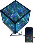 Infinity Hyper Cube LED Table Light, Color-Changing Music-Sync APP-Controlled Ambient Light for Gaming, Party, Home (8Inches)