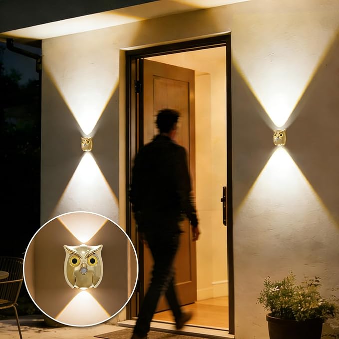 Motion Sensor Wall Light: 1200mAh Rechargeable Wall Sconce 2pcs Magnetic Stair Lights Indoor Wireless Wall Sconces Night Light for Bedroom Hallway Stairs Home Decor (Gold)