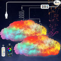 Cloud Led Lights for Bedroom, Multicolor Creative Night Lighting Kit Music Sync with APP, Lightning Changing Strip Lights, Coolest Ceiling Decoration for Room Home Party 2PCS