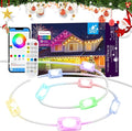 Permanent Outdoor Lights for House, 200Ft Smart RGB+IC Outdoor Decor Lights, 75 Scene Modes, APP & Remote Control, IP67 Waterproof, for Christmas, Daily & Holiday, House Roof Lighting