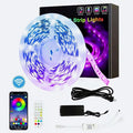 Smart Wi-Fi RGB LED Strip Lights, Music Synced, Color Changing with Remote, App Control for Bedroom Home TV Bar (16.4 FT)