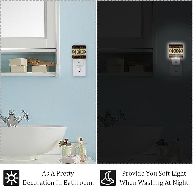 Sensor Lights Traditional Horizontal Led Night Light for Hallway, Stair, Corridor, Kitchen, Living Room, Garage, Basement, Utility Room,2 Pack