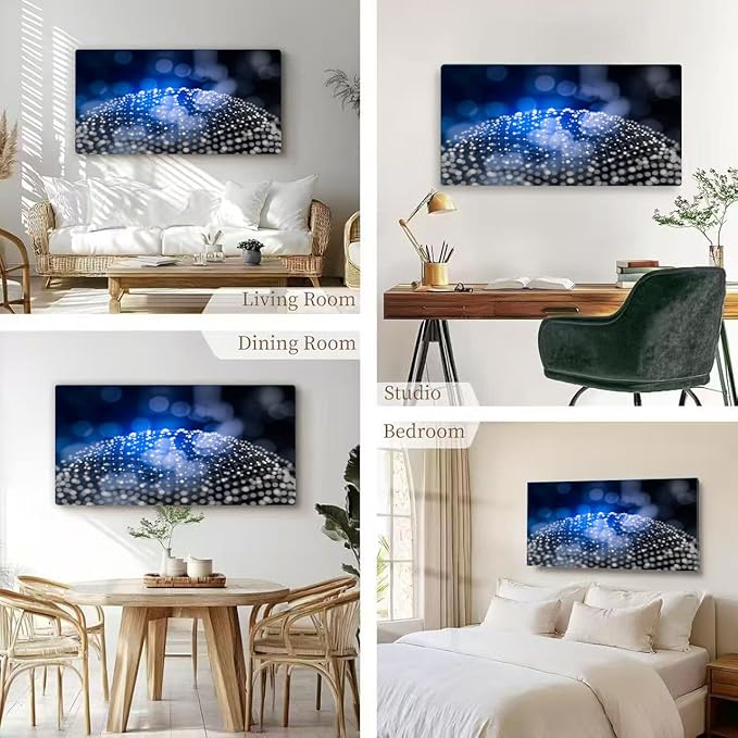 Wibinuki Wall Art Wall Decor Wall Paintings Abstract Network for Living Room Bedroom Bathroom Home Decor Can Be Hung Directly 20"x 40"