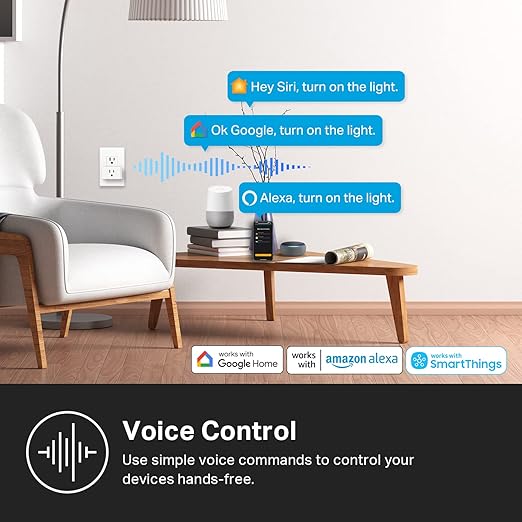 Kasa Matter Smart Plug w/ Energy Monitoring, Compact Design, 15A/1800W Max, Super Easy Setup, Works with Apple Home, Alexa & Google Home, UL Certified, 2.4G Wi-Fi Only, White, KP125M (4-Pack)