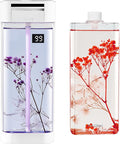 Smart Home Fragrance Diffuser - Waterless Aromatherapy Essential Oil Diffuser & Cordless Air Freshener for Home, Office, Bedroom, Bathroom | 4 Timer Modes, 2 Oils & Preserved Flowers Included