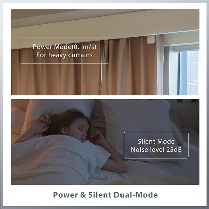 Automatic Curtain Opener Electric: Smart Remote Control Closer｜Long-Lasting Battery/Type-C｜No Drill for 8-40mm Roman Rods/T-Tracks & U-Rails｜Quiet Motor Robot for Bedroom/living room