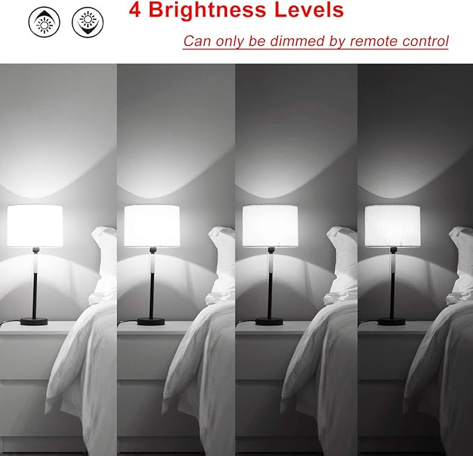LED Color Changing Light Bulb with Remote Control, 10W E26 RGB+Daylight White 5700K LED Bulbs Dimmable with Memory Function, Ideal Lighting for Home Decoration,Stage,Bar,Party, 2 Pack